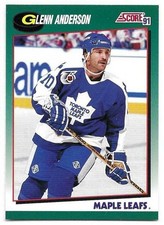 GLENN ANDERSON 1991-92 SCORE ROOKIE TRADED CARD NEAR MINT+ CONDITION