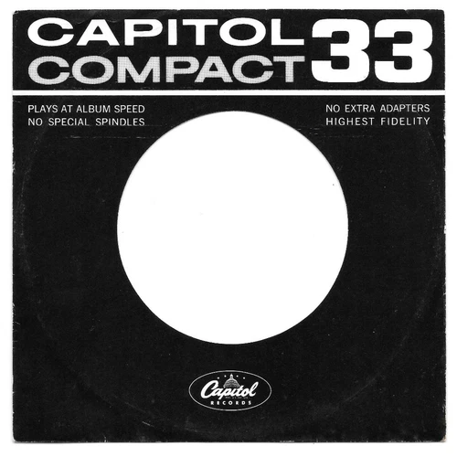 Capitol Compact 33 record sleeve for Beatles compact 33