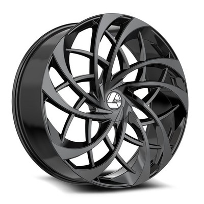 18x8 Azara AZA-540 Gloss Black Wheel 5x100/5x4.5 (35mm