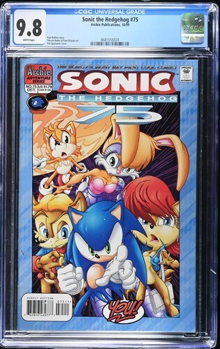 Sonic the Hedgehog #75 1999 Archie Publications CGC 9.8 White Pages 024
