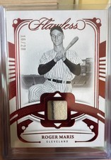 2024 Panini Flawless - Flawless Legend Memorabilia Roger Maris #FL-RMS Ruby /20