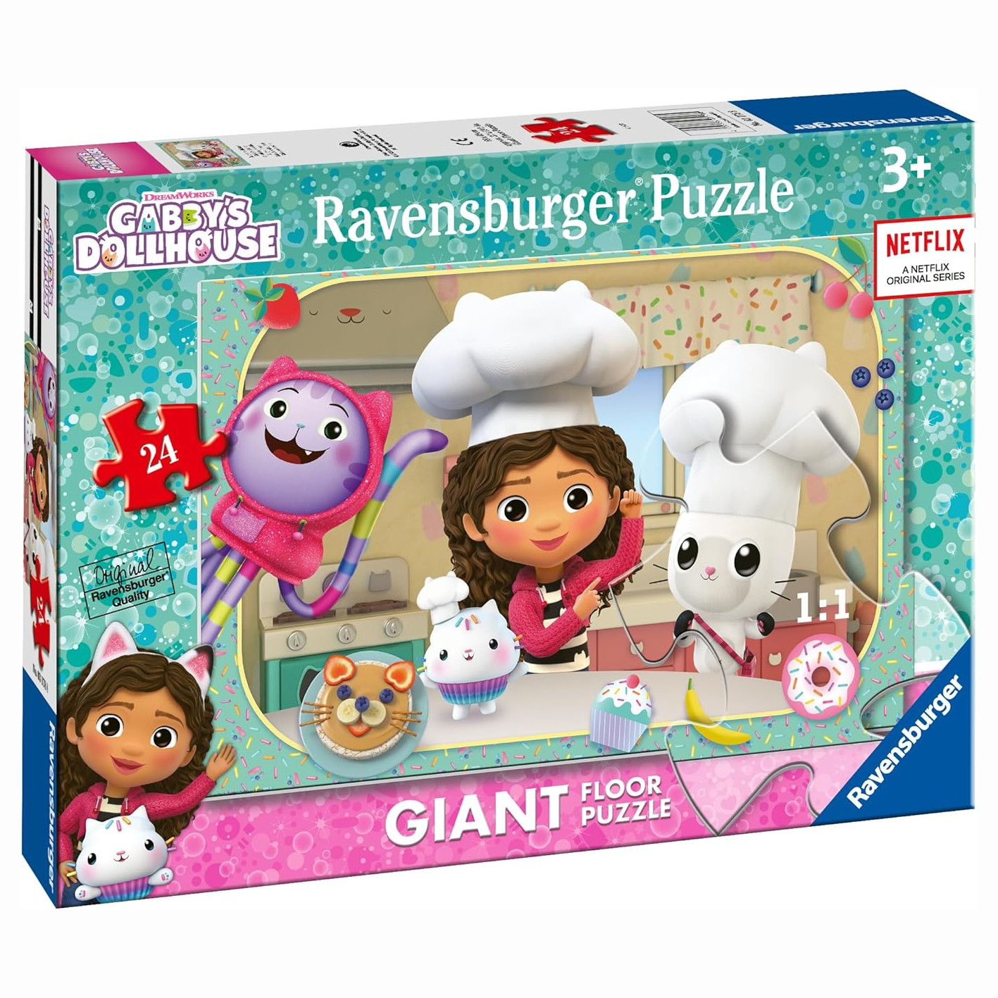 Puzzle Ravensburger - Gabby's Dollhouse Giant Floor (Puzzle Gigante da 24 Pezzi)