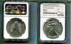 2017 W AMERICAN SILVER EAGLE 1 OUNCE .999 FINE BURNISHED COIN NGC MS69 8163T