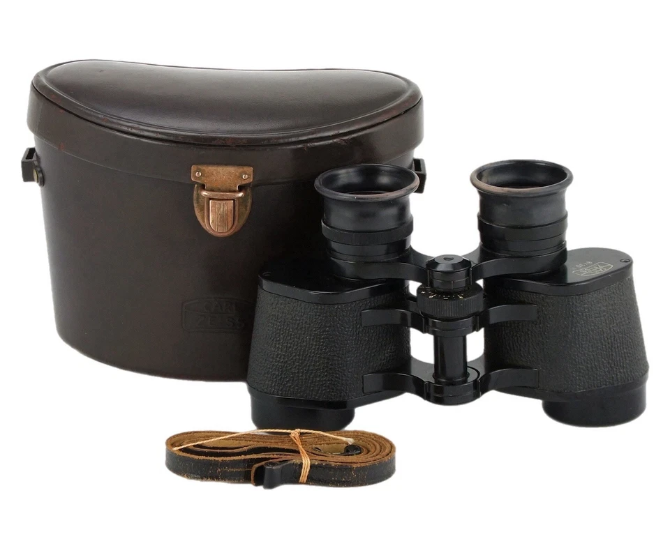 Superb Zeiss 8x30B Oberkochen Porro Prism Binoculars 8x30 B in Case - Image 2 of 4