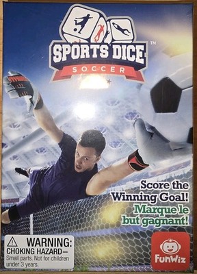 FoxMind SOCCER Dice Game Sports Dice. NEW. FunWiz. NIP. 2+ Players. Ages 7+. NR