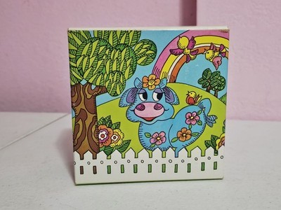 AVON  1973  BLUE  MOO  SOAP-ON-A-ROPE - Excellent - Vintage - Collectors Item!