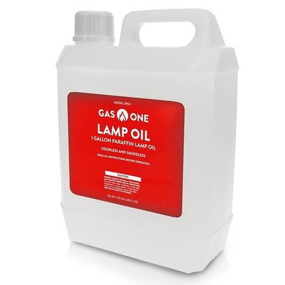 GasOne Liquid Paraffin Lamp Oil   1 Gallon (128oz) 1 Pack - 1 Gallon, Clear 
