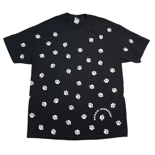 T-shirt maglietta vintage AOP stampa all over stampa zampa sdraio cani Y2K adulto XL