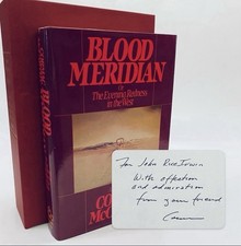 Product Image: Cormac McCarthy • Blood Meridian • Signed & Warmly Inscribed 1st Edition