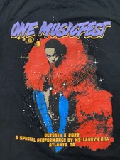 Las Angeles Apparel One Music Fest Ms Lauryn Hill Men’s T Shirt Size L