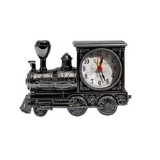 Witzige Tischuhr im Eisenbahn Stil für Schlafzimmer und Wohnbereich