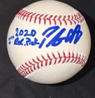 PETE CROW ARMSTRONG SIGNED OML BASEBALL METS 1ST ROUND DRAFT PICK INSCRIPTION
