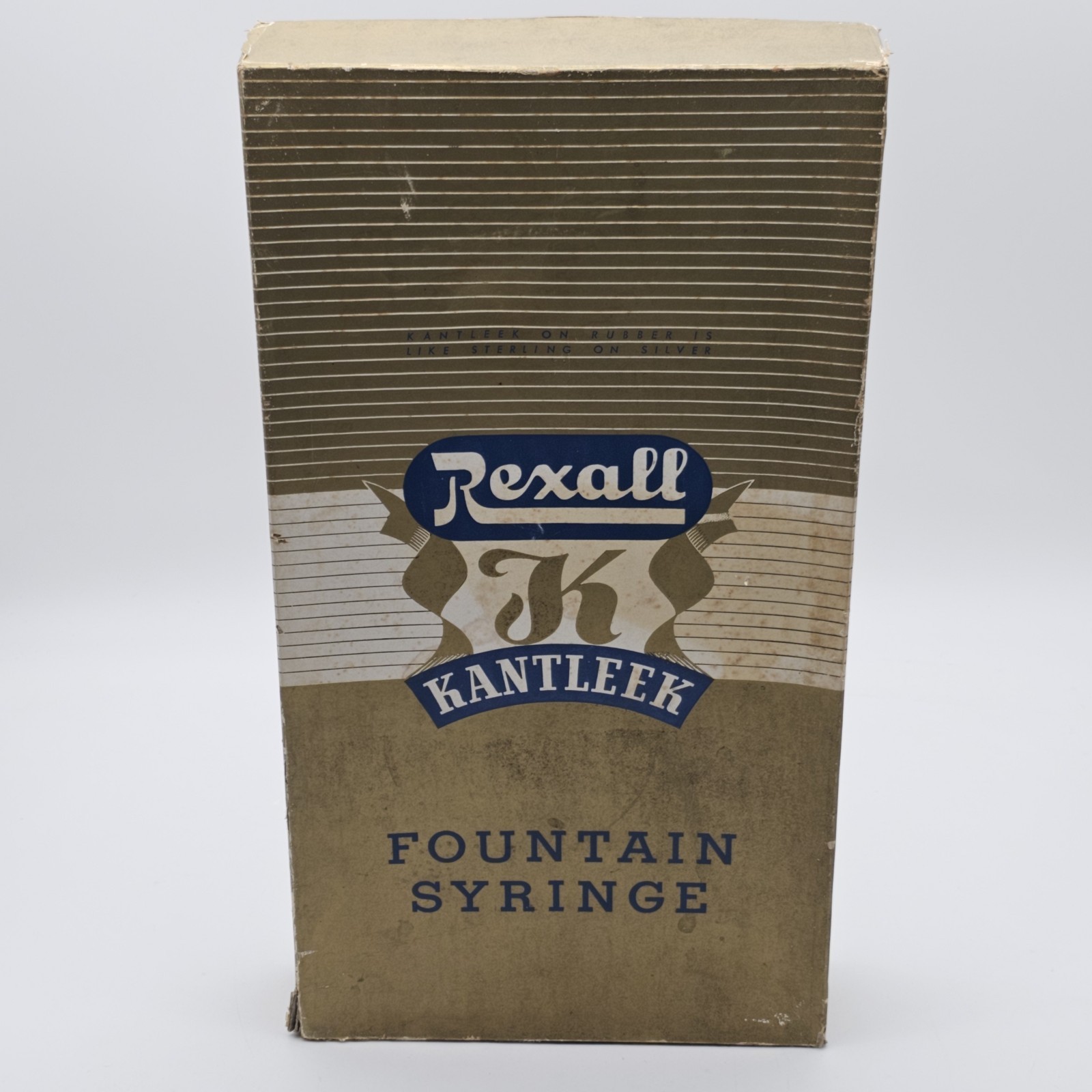 Vintage Rexall Kantleek Red Fountain Syringe Enema 2 Quart Capacity MCM Medical