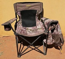 Cabelas Outdoor Foldable Chair Camo W/Case ZonZ Hunting Sitting Camping 