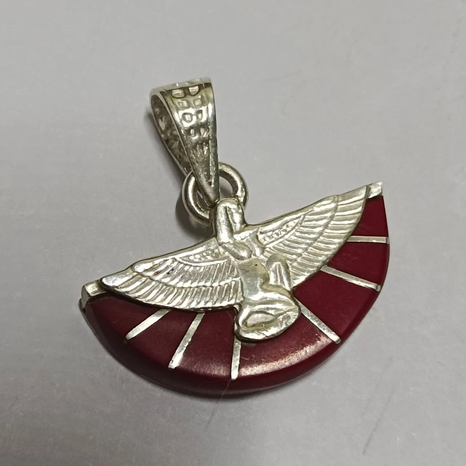 Collar de plata de ley 925 joyería egipcia estilo faraónico hecho a mano Foto 2 de 4