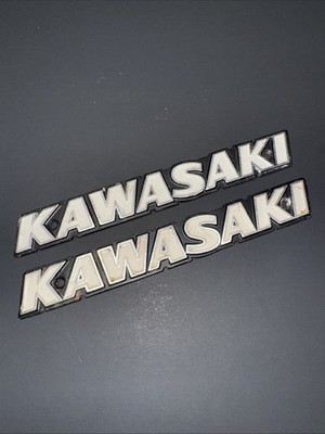 Kawasaki 1973 73 Z1 900 Z1900 OEM Early Short 122mm Tank Emblems