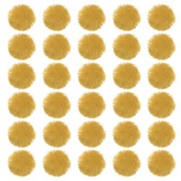 Kunstpelz-Pompons FüR HüTe, 30 StüCk Flauschige Weiche Pelz-Pompons, Hellgelb