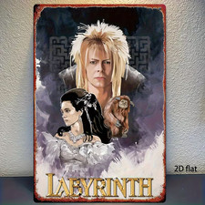 Wandschild Labyrinth Metall