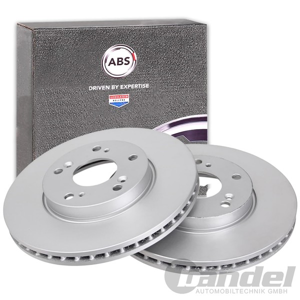 2X A.B.S. Bremsscheiben 280Mm Vorne Passend FüR Honda Accord-image