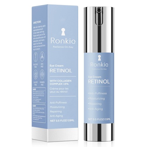 Retinol Eye Cream for Dark Circles: Anti-Wrinkle Under Eye Cream - Night Care...