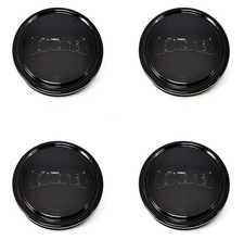 4 X Dub Gloss Black 3.0 Flat Wheel Center Cap 1003-05-04gb