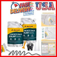 Concrete Crack Filler, High Elasticity Cement Crack Repair Sealant, Self-Leve...
