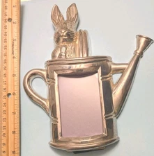 GODINGER SILVER PETER RABBIT WATER CAN FRAME  8"x6" ~ 3" x 2" For  Picture Area