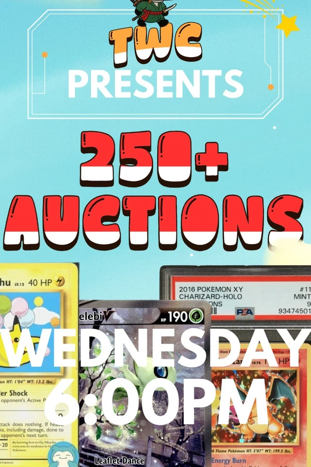 250+ AUCTIONS | COMBINED SHIPPING | POKEMON SLABS, SINGLES, SEALED!!