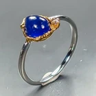 Handmade ring Blue Sapphire Ring 925 Sterling Silver Size 8 /R473831