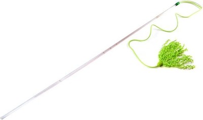 Vee PURRfect Cat Toy 32-Inch Noise Maker Wand with Curly End Interactive Cat Toy