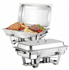 2/4/6/8Pack Chafing Dish Buffet Set 316 Stainless Steel Chafer for Catering 12QT
