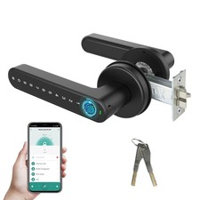 Fingerprint Smart Lock Biometric Door Lock knob Handle with Mechanical Key*2