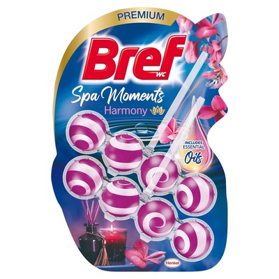 9000101587814 Bref Spa Moments Harmony zawieszka myjąco-zapachowa do muszli 2x50