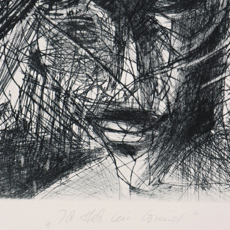 ELKE RIEMER GRAFIK RADIERUNG ABSTRAKT ICH STEH IM WIND 1989 SIGNIERT VP: 140€* - Bild 3 von 4