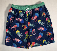 Mini Boden Sea Life Octopus Swim Shorts Trunks 11-12 152cm Blue