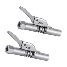 2Pcs 1/8&rdquo; NPT  Grease Gun Coupler Quick Lock Release Oil Injection Nozzle Tip