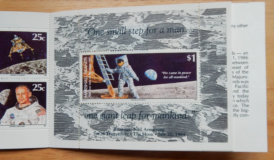 Marshall Islands First Day of Issue Stamps - 1969 First Men on the Moon, 1989 - Image 3 of 4