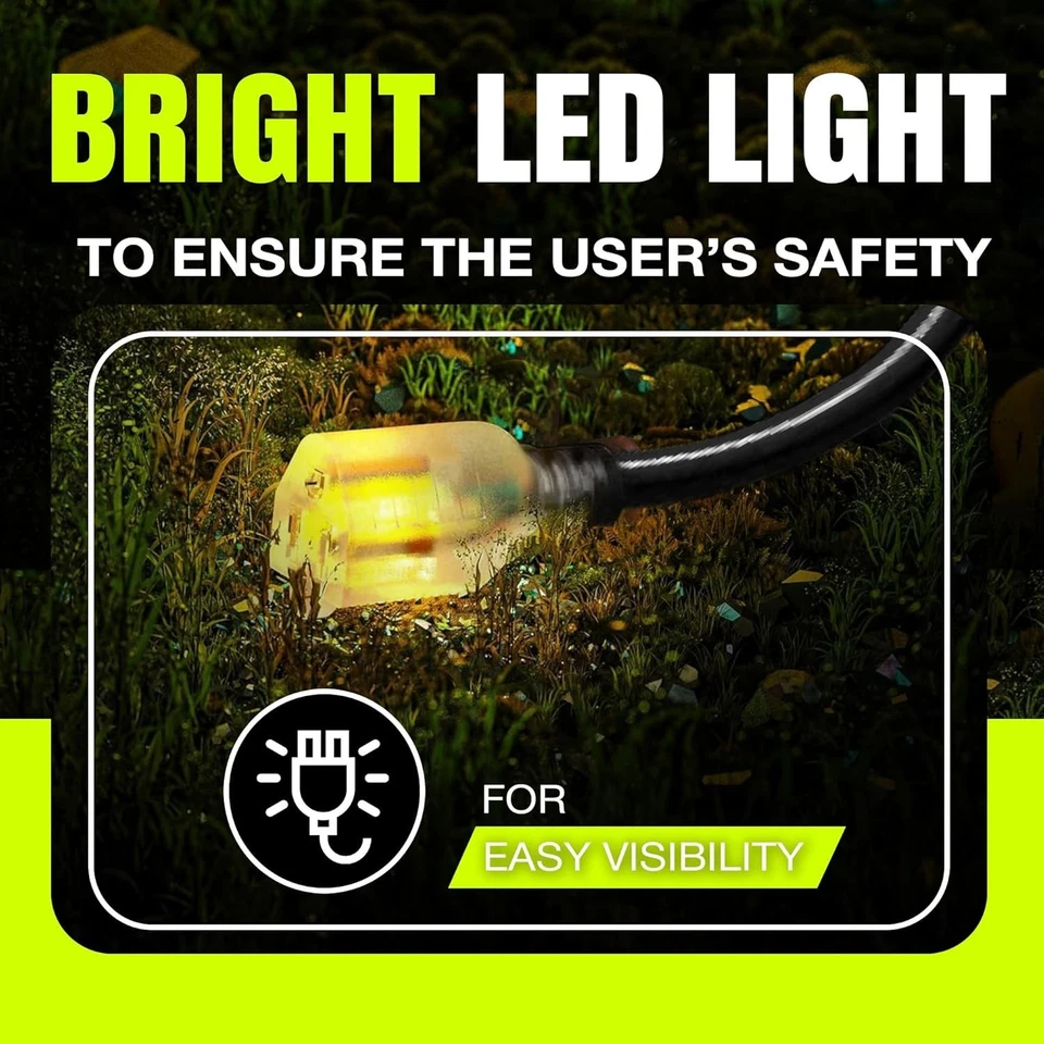 Flexible Long SJTW Extension Cord 15A 125V - Image 4 of 4