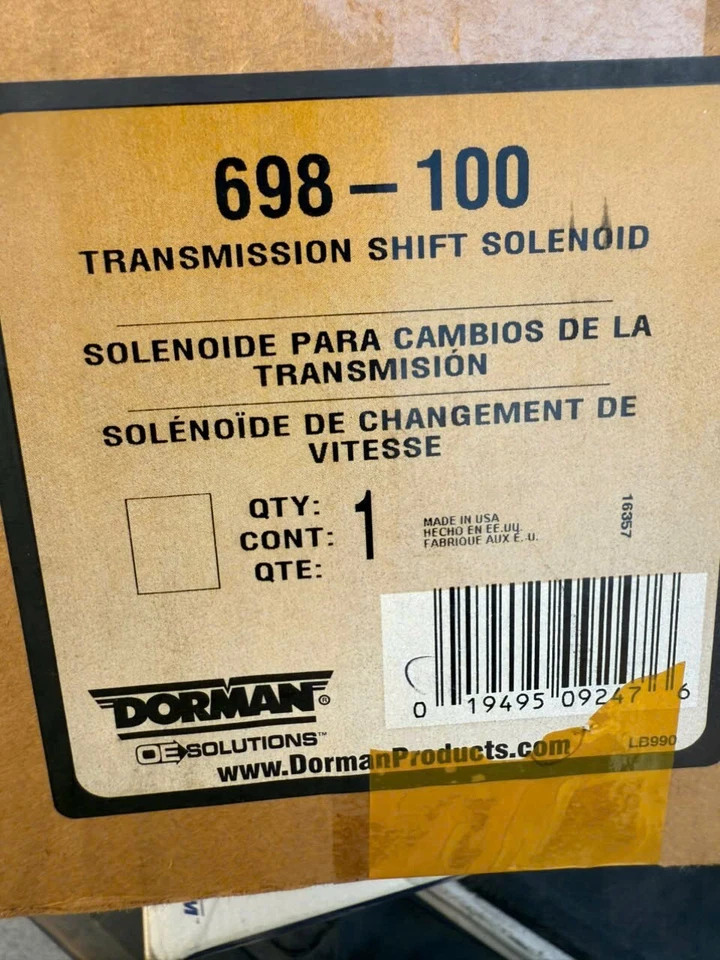 Solenoide de cambio de transmisión automática Dorman 698-100 (incluye junta) Foto 2 de 2