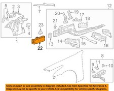 GM OEM 16-19 CTS Fender Structural Components Rails-Rail End 23222829