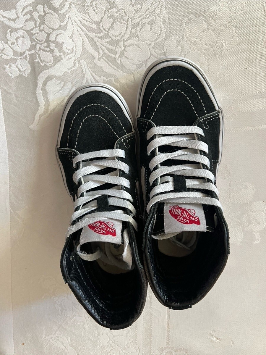 VANS Skateboard Pro Skate Shoes Kids Size Black/White Casual