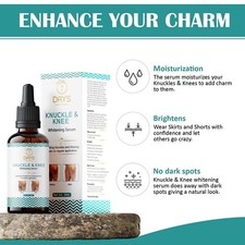 7 Days Skin Whitening Serum For Removing Dark Knuckles From Hand, Elbows, Knees.