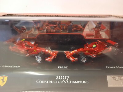 Hot Wheels Ferrari F1 champions ライコネンマッサ 1/43 Hot Wheels Ferrari F2007 Winner F1 Constructor