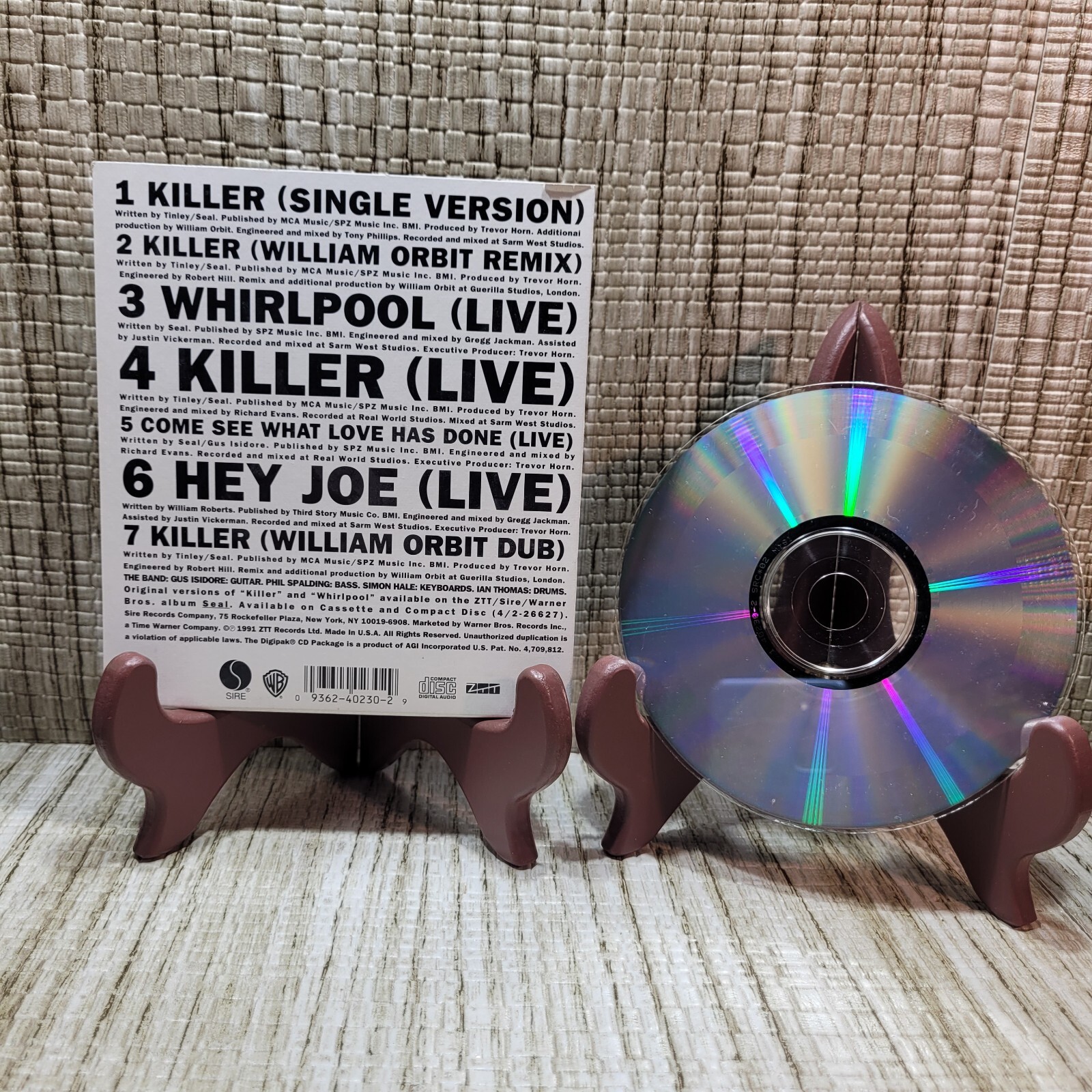 SEAL "Killer" (CD Maxi-Single 1991) 7-Tracks Live Hey Joe USED CD
