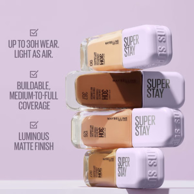 Maybelline Super Stay Lumi-Matte 30H Liquid Foundation 35ml Neu (WÄHLEN SIE IHRE)