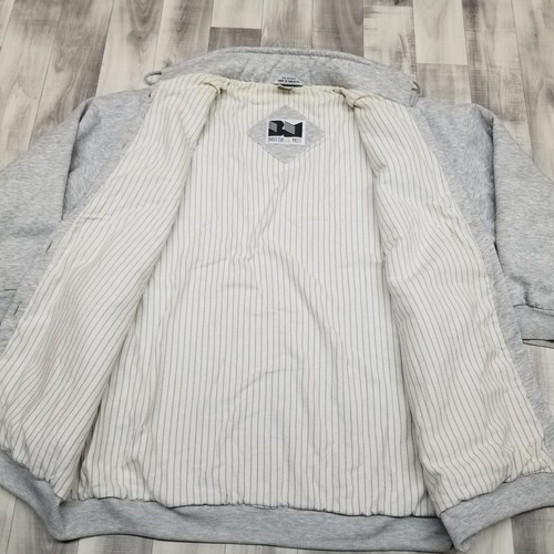 ✅VTG British Mist Grey Nautical Button Up Sweatshirt Jacket Adult One Size *READ - Picture 6 of 10