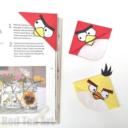 10X-Angry-Birds-Color-coner-Paper-Bookmark-Souvenir-Collection-Decoration-Kids-G