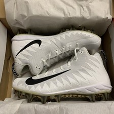 Botines de fútbol Nike Alpha Menace Pro Mid TD PF blancos 915414-100 para hombre talla 11