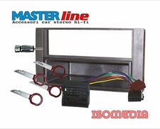 MASCHERINA RADIO UN DIN PER FORD SMAX CONNETTORE ISO SPINOTTO E CHIAVETTE RADIO