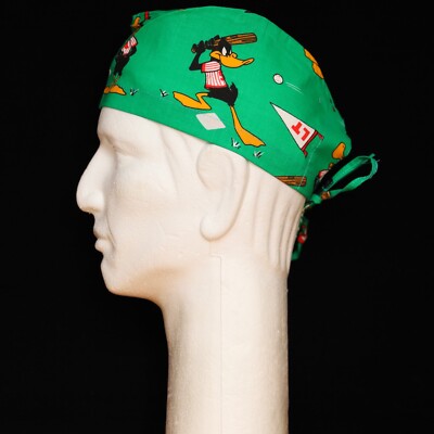 Looney Tunes Daffy Duck Baseball Theme Scrub Hat